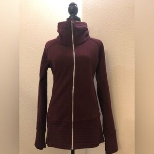 Lululemon Zip Up Burgundy Sweater 4